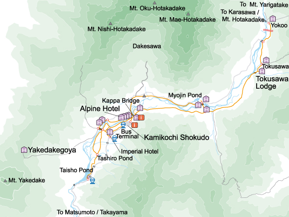 Kamikochi map