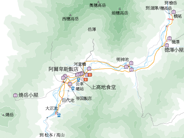 Kamikochi map